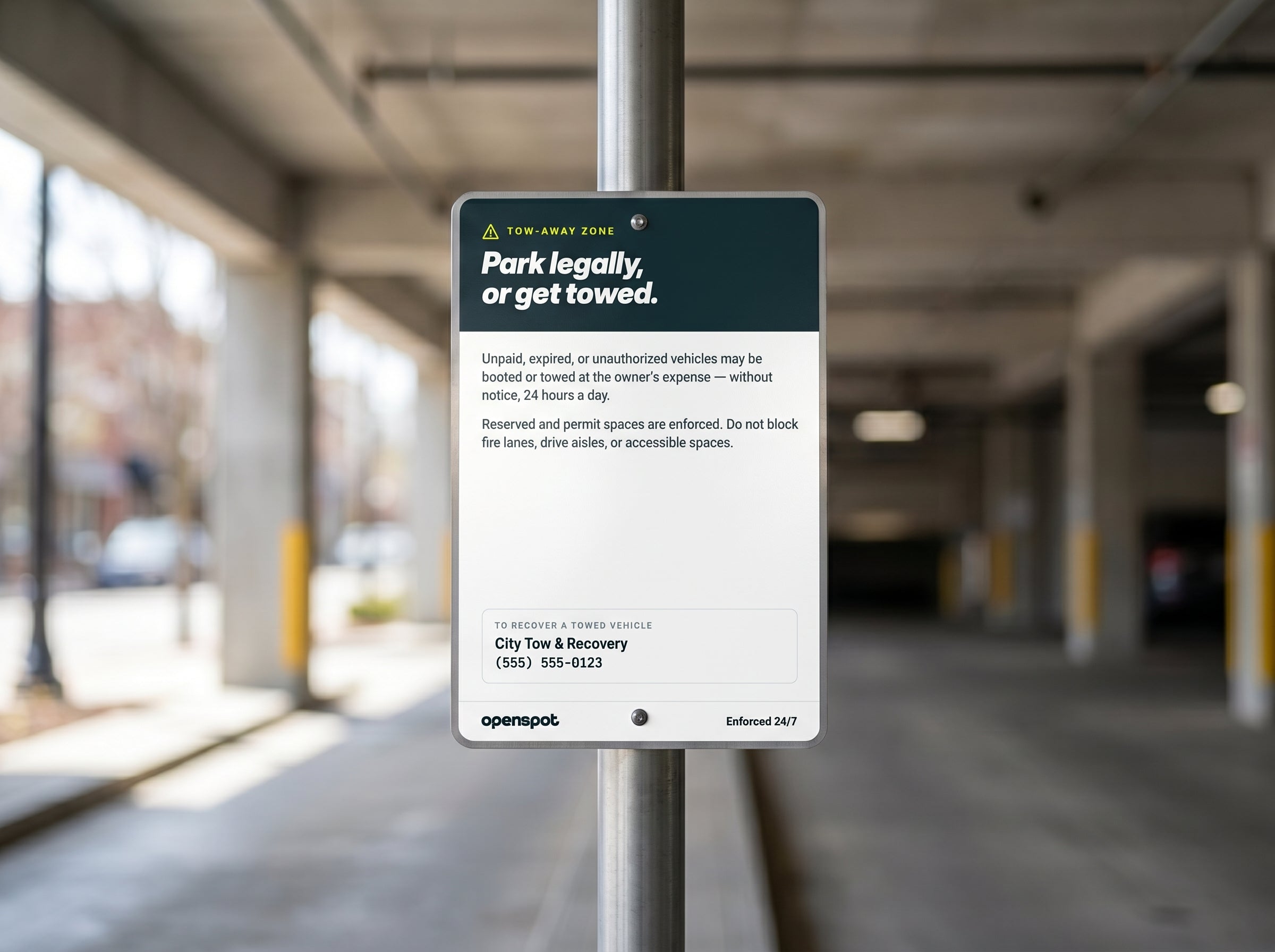 Tow & Enforcement Signage